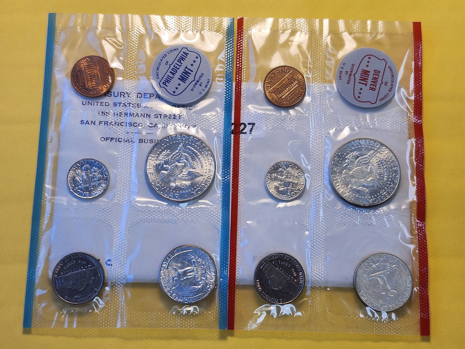 1964 US Silver Mint Set in Original Government Packaging - 3
