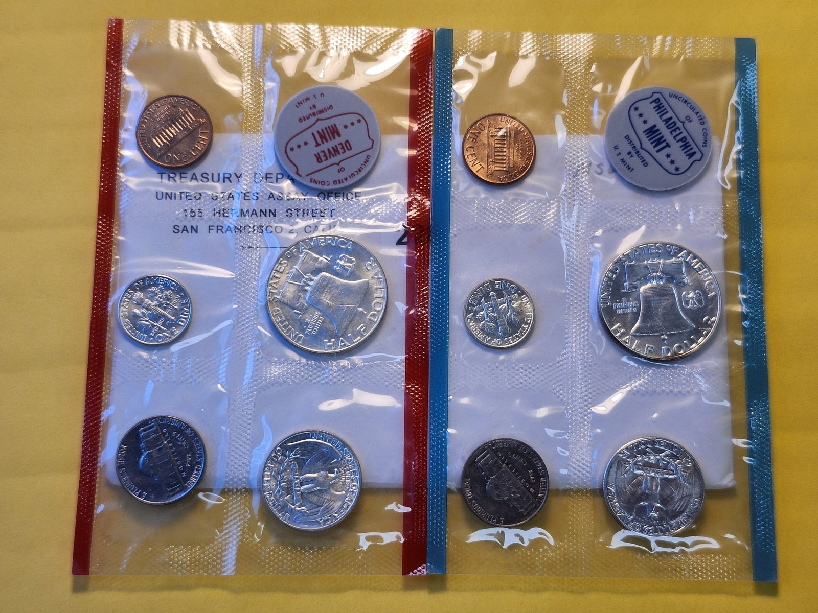 1963 US Silver Mint Set in Original Government Packaging - 3