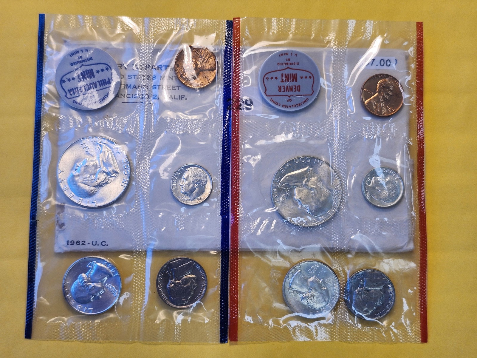 1962 US Silver Mint Set in Original Government Packaging - 2