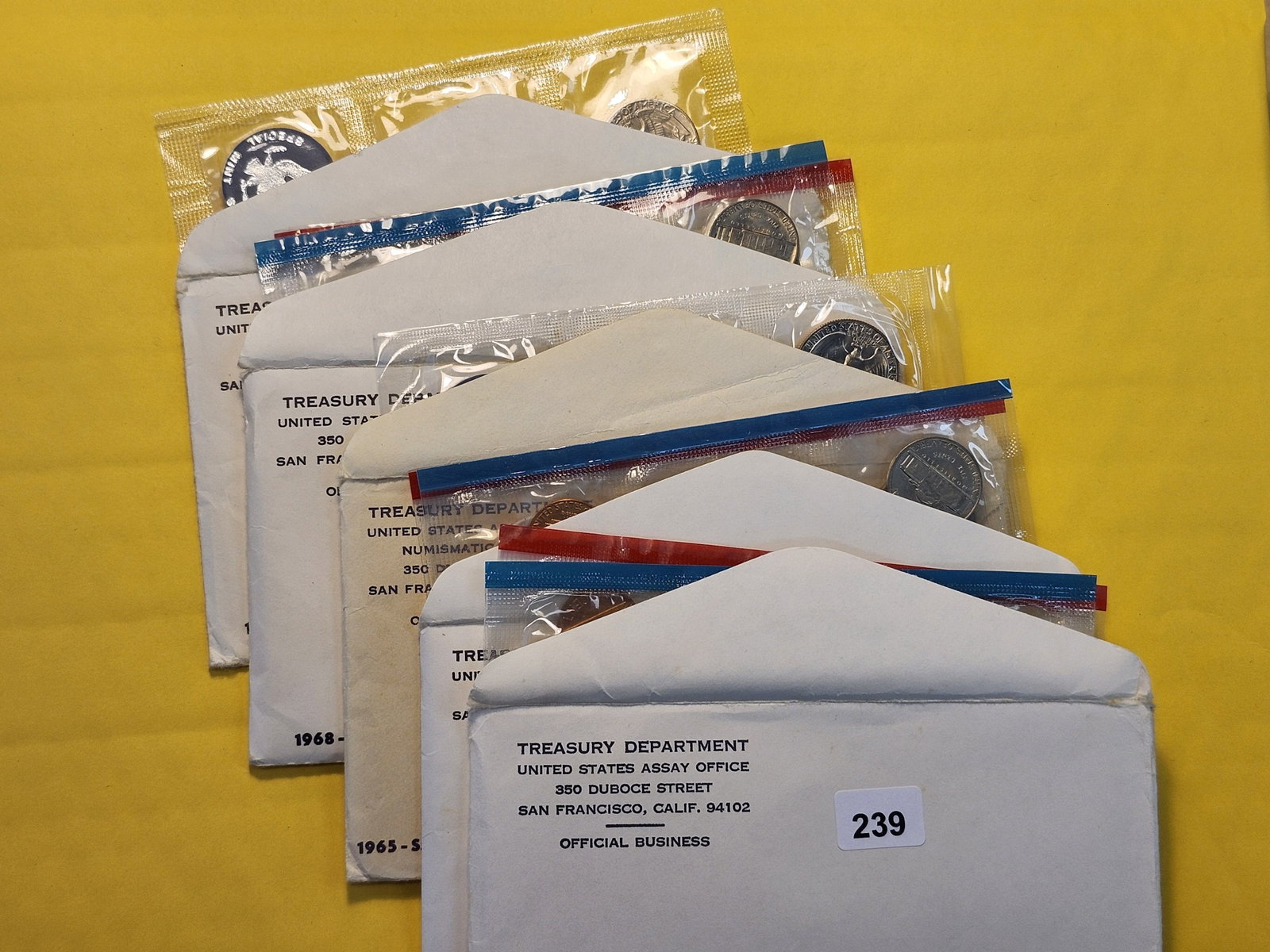 Five US Silver Mint Sets in Original Government Packaging - 2