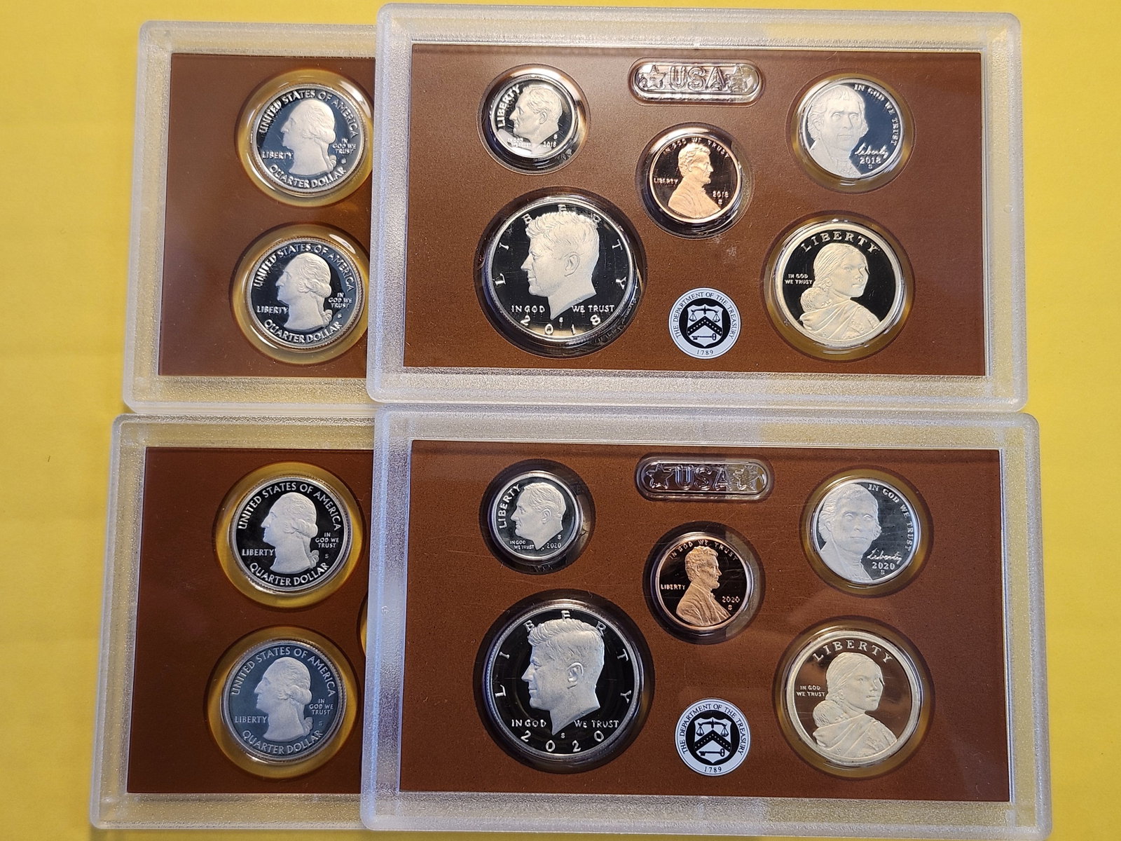 2018 and 2020 US Proof Set - 2