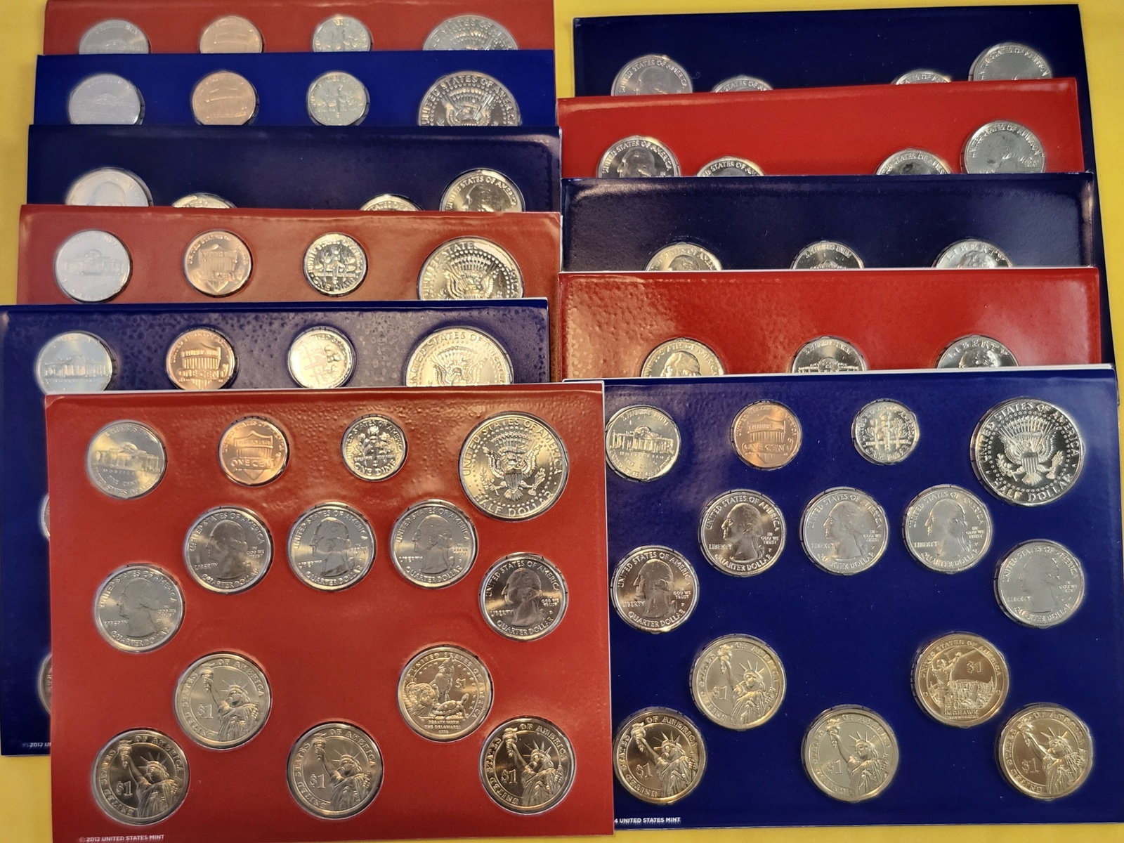 Eleven Mixed US Mint Sets - 2