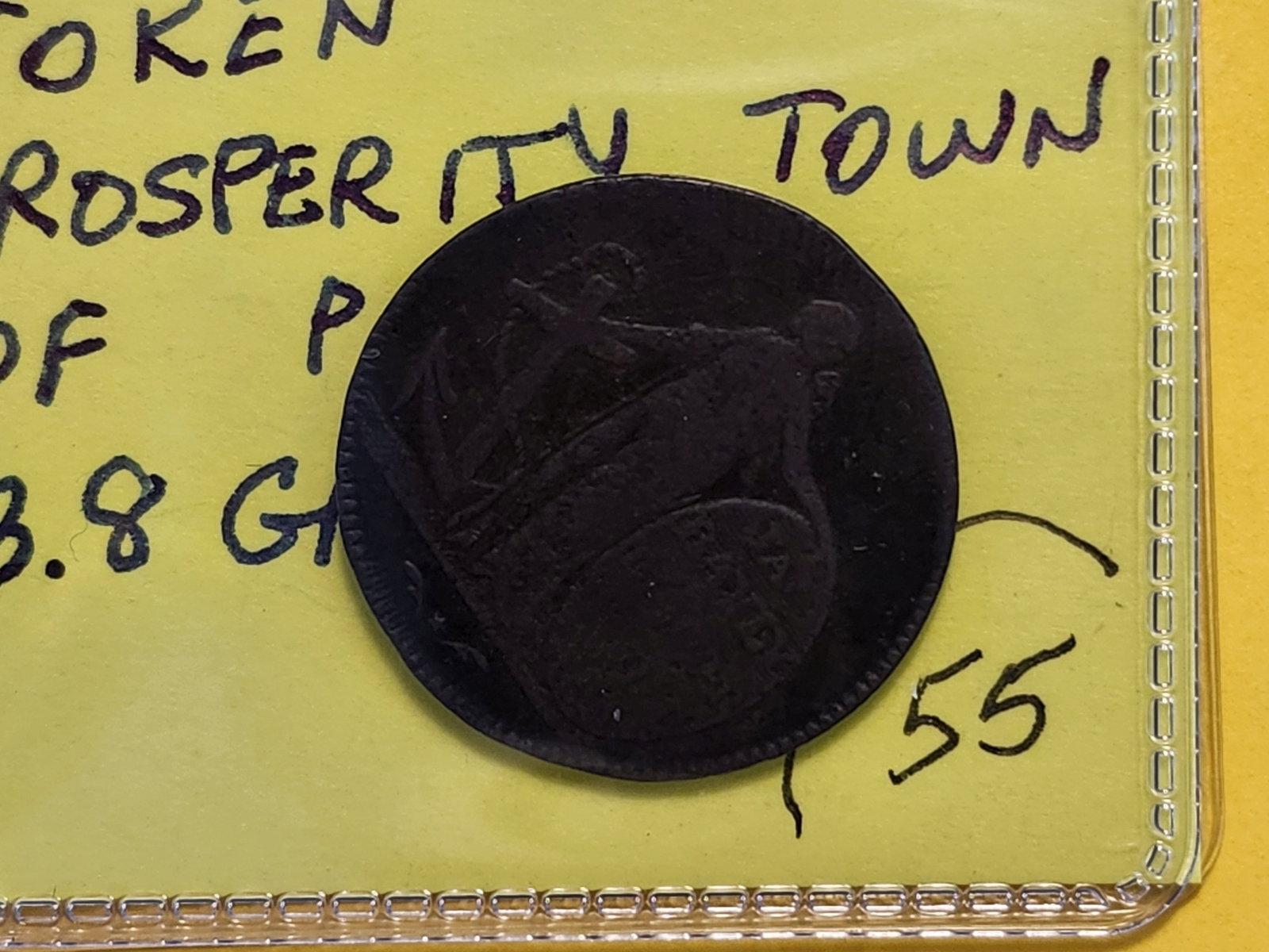 1795 Great Britain Conder Halfpenny Token: Prosperity Town of Poole. Reference Atkins# 6