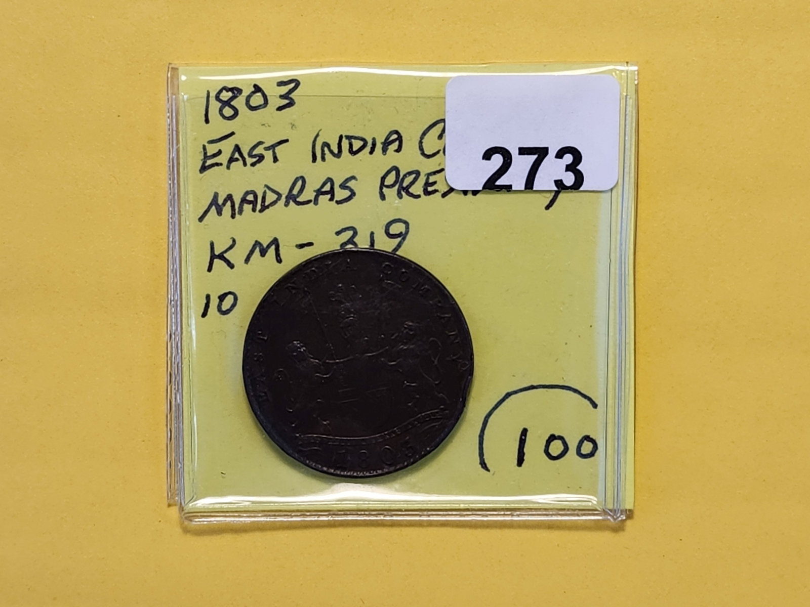1803 East India Company Ten Cash - 2