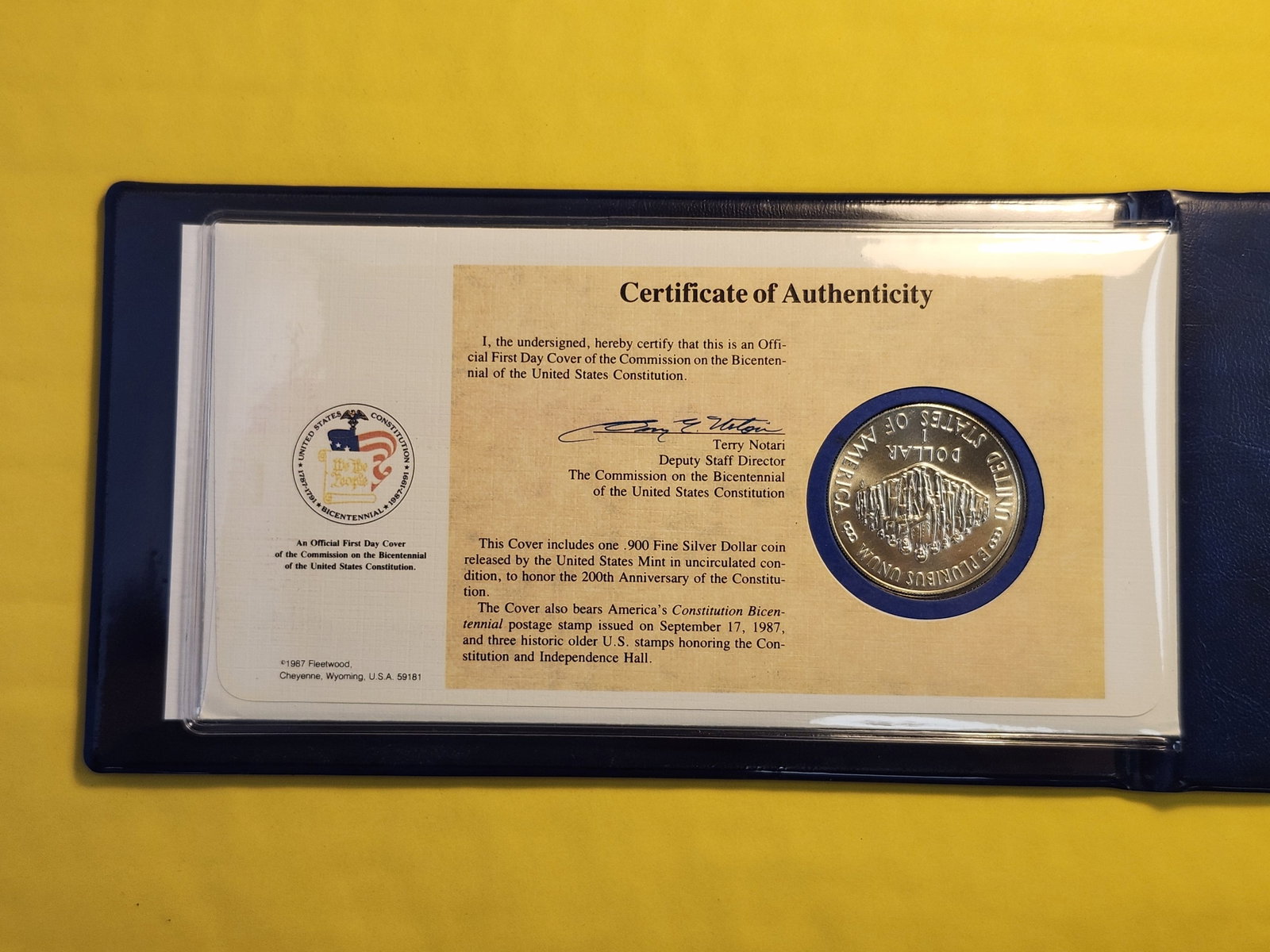 GEM Brilliant Uncirculated 1987 Constitution Bicentennial Silver Dollar - 4