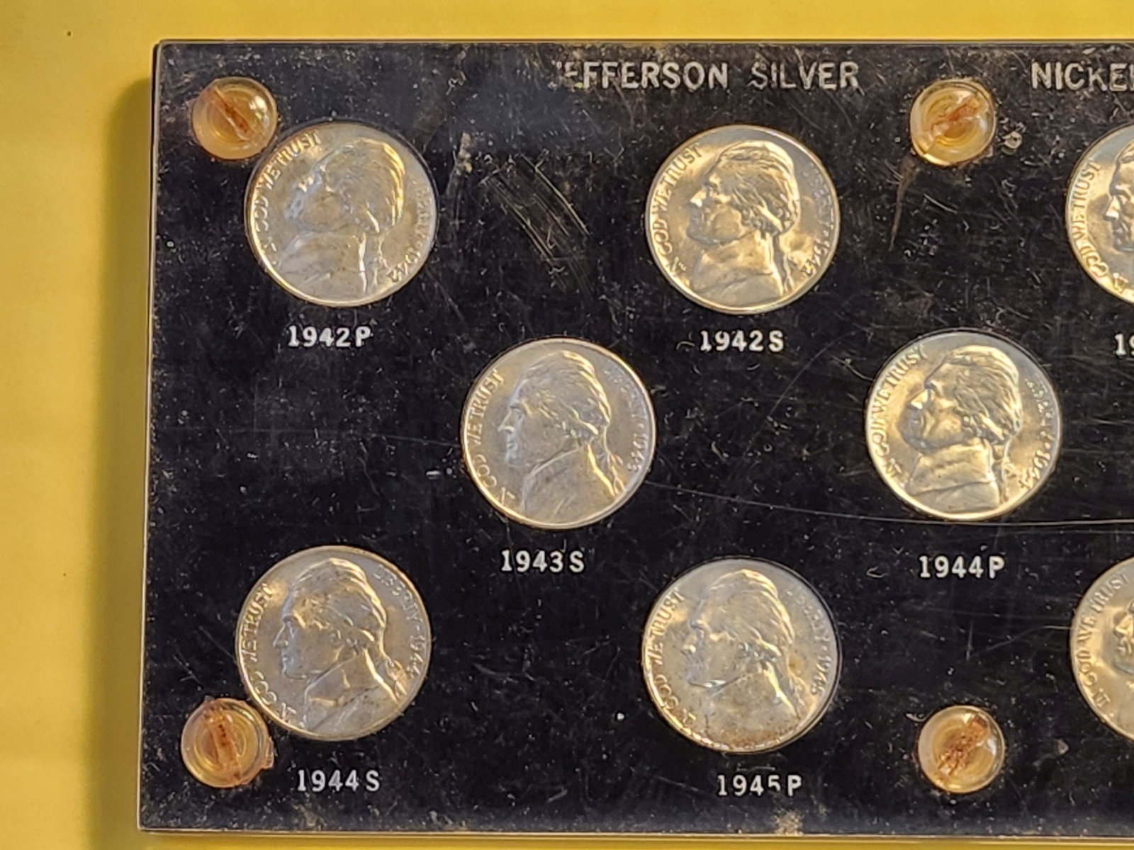 Set of Jefferson Wartime Silver Nickels - 2
