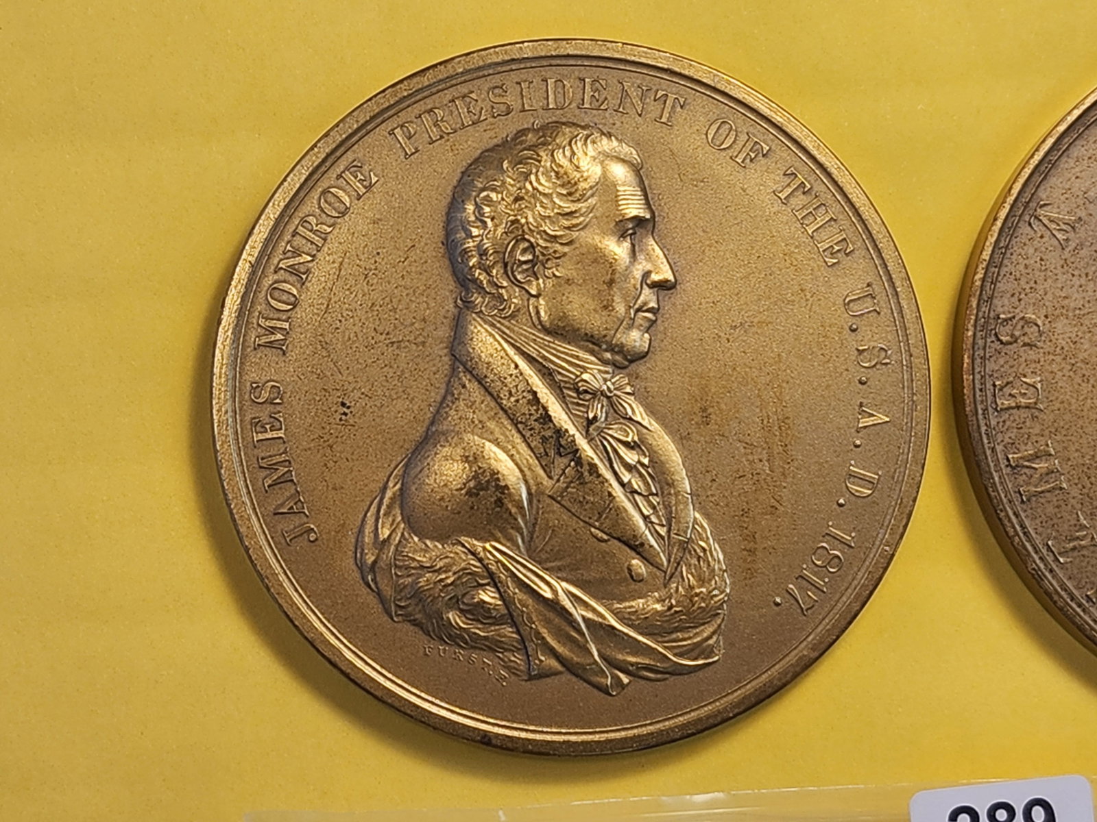 Two Bronze Presidential Medals - 2
