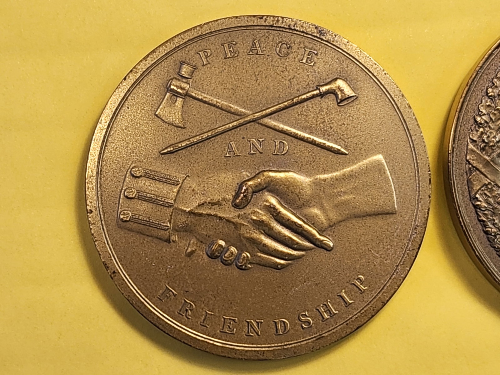 Two Bronze Presidential Medals - 4