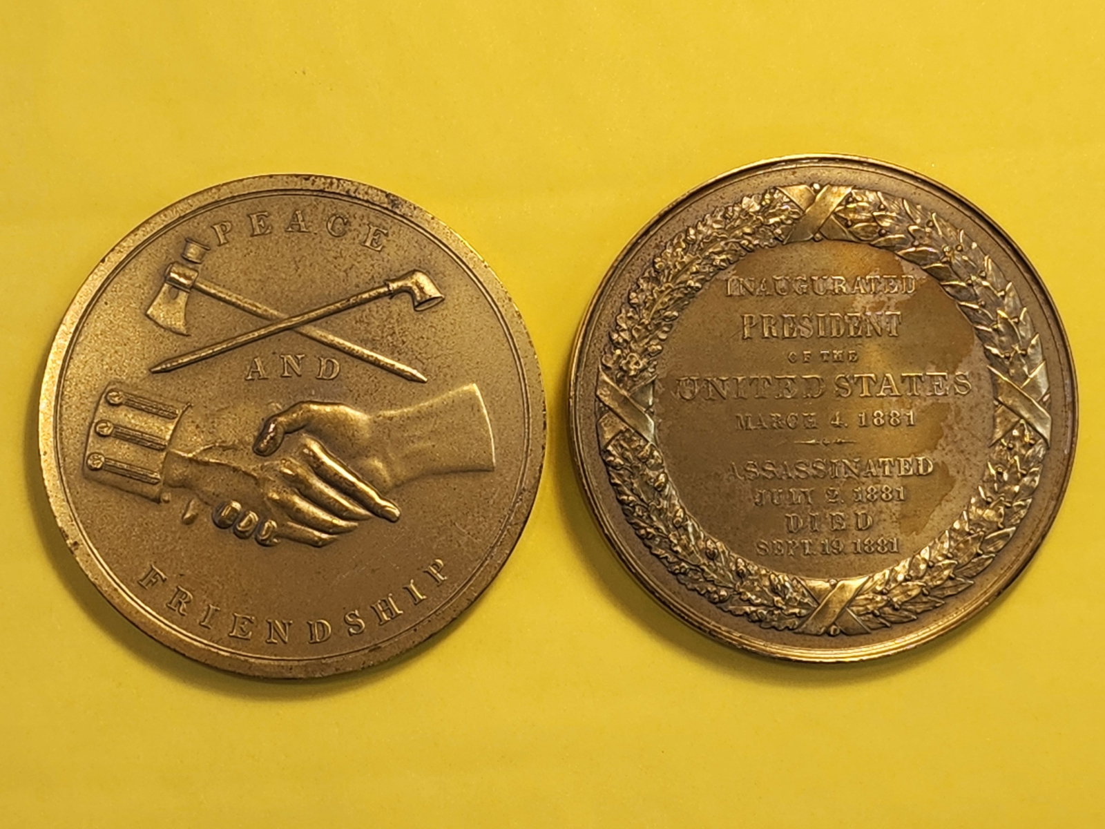 Two Bronze Presidential Medals - 6
