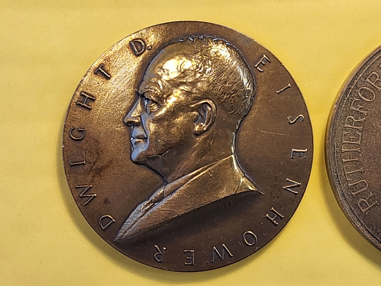 Two Bronze Presidential Medals - 2