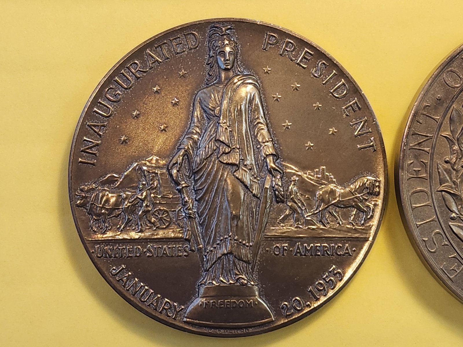 Two Bronze Presidential Medals - 4