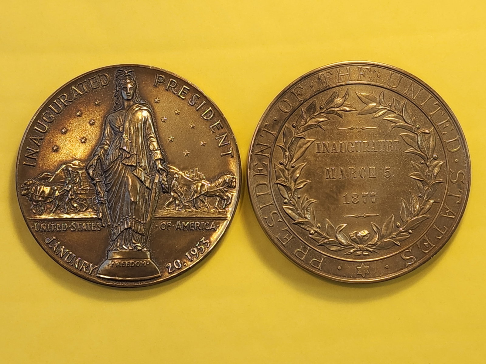 Two Bronze Presidential Medals - 6