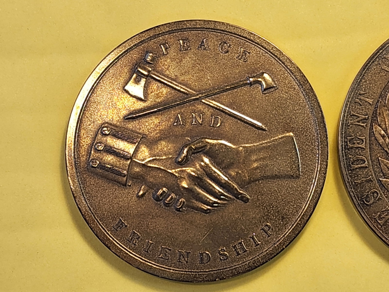 Two Bronze Presidential Medals - 4