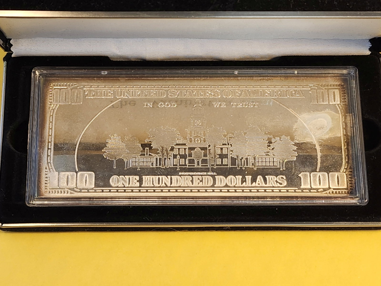1996 Washington Mint Silver $100 Note - 3