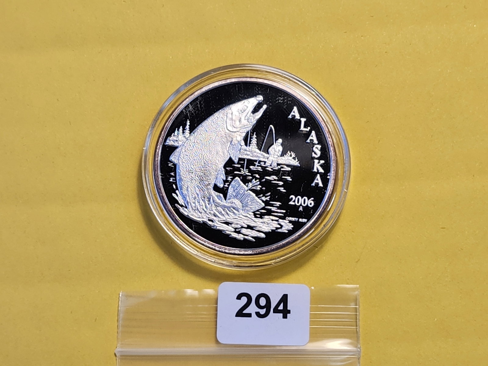One Troy Ounce .999 Fine Silver Proof Art Round - 2