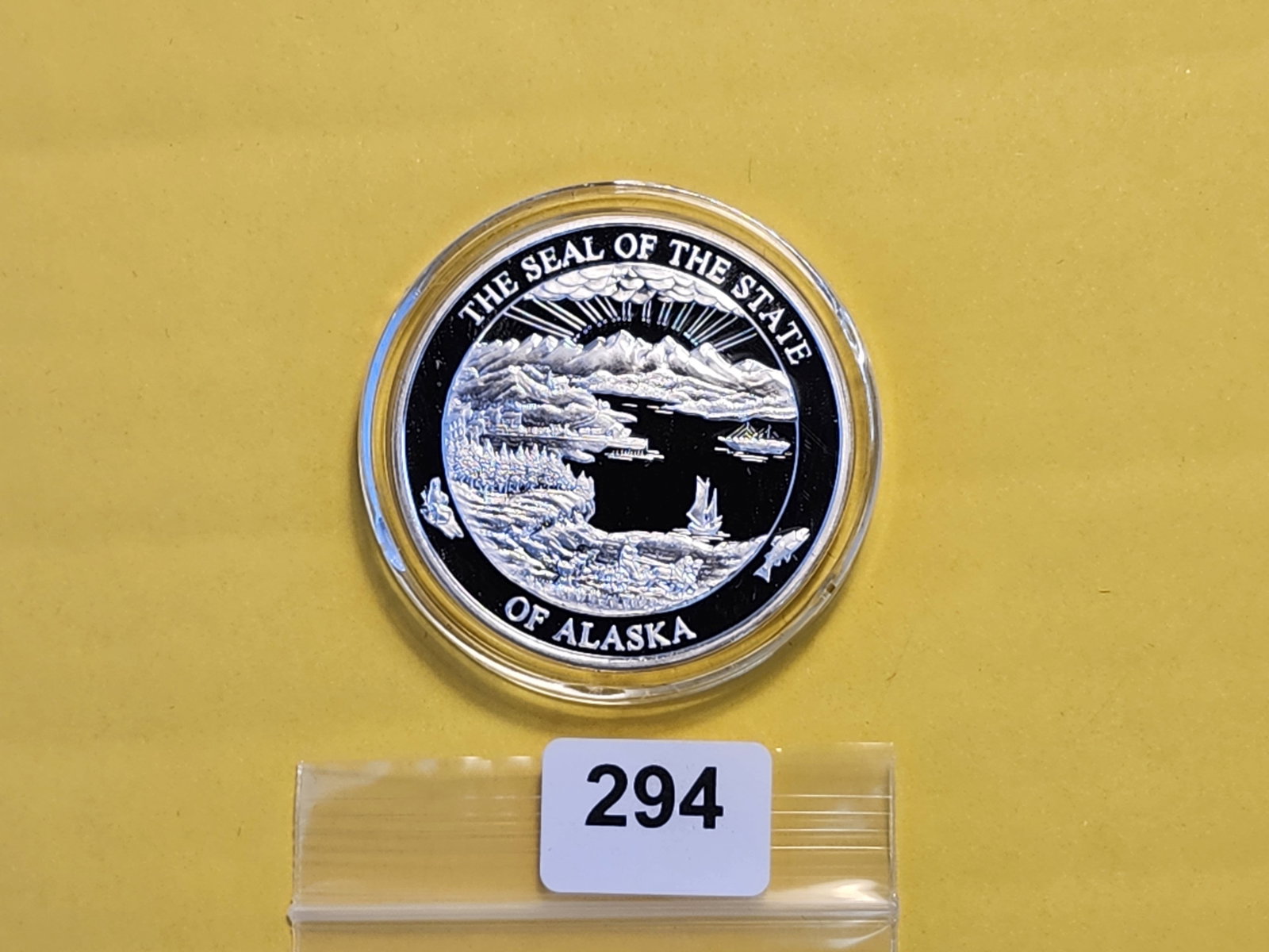 One Troy Ounce .999 Fine Silver Proof Art Round - 3