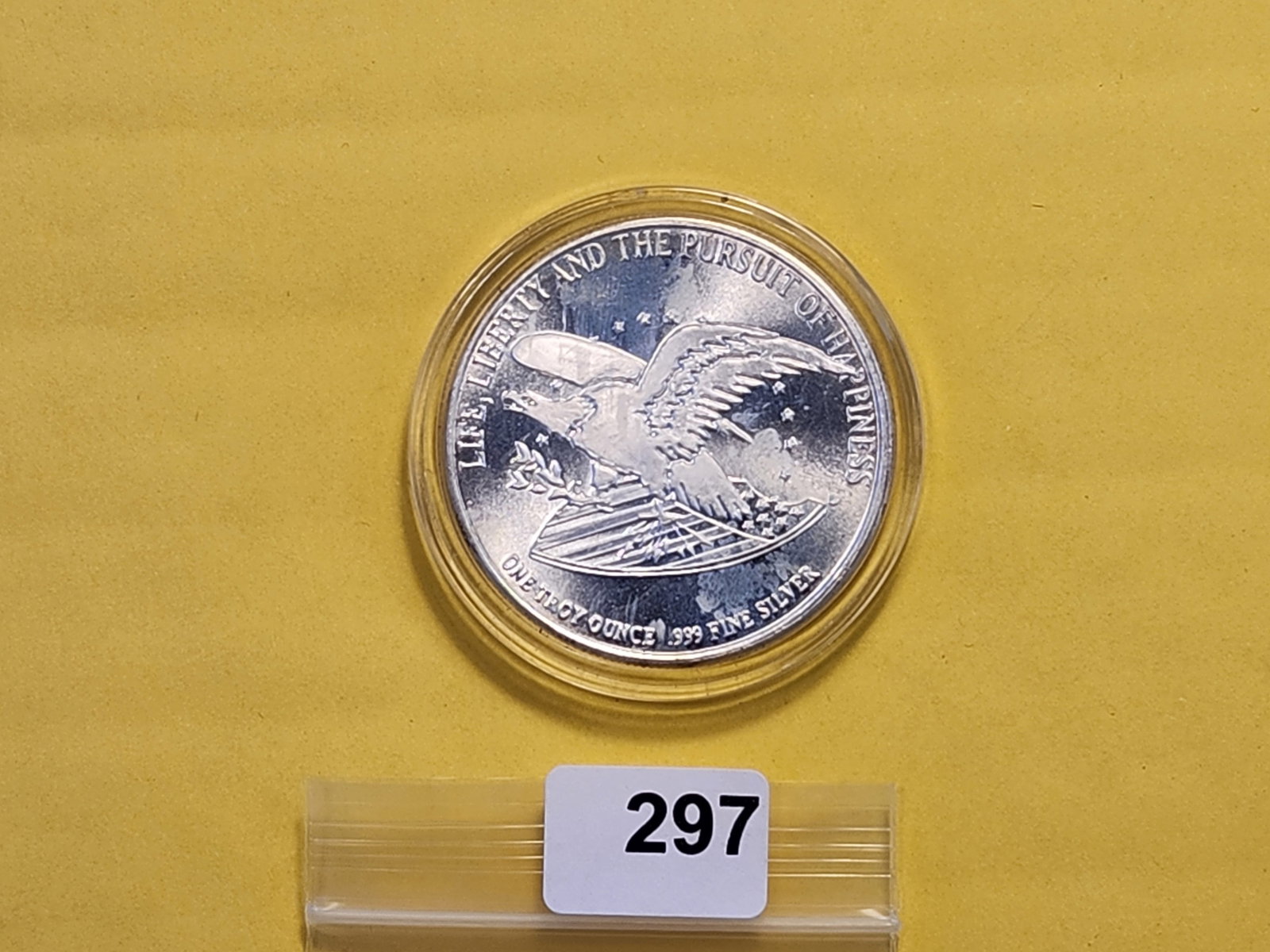 One Troy Ounce .999 Fine Silver Art Round - 3