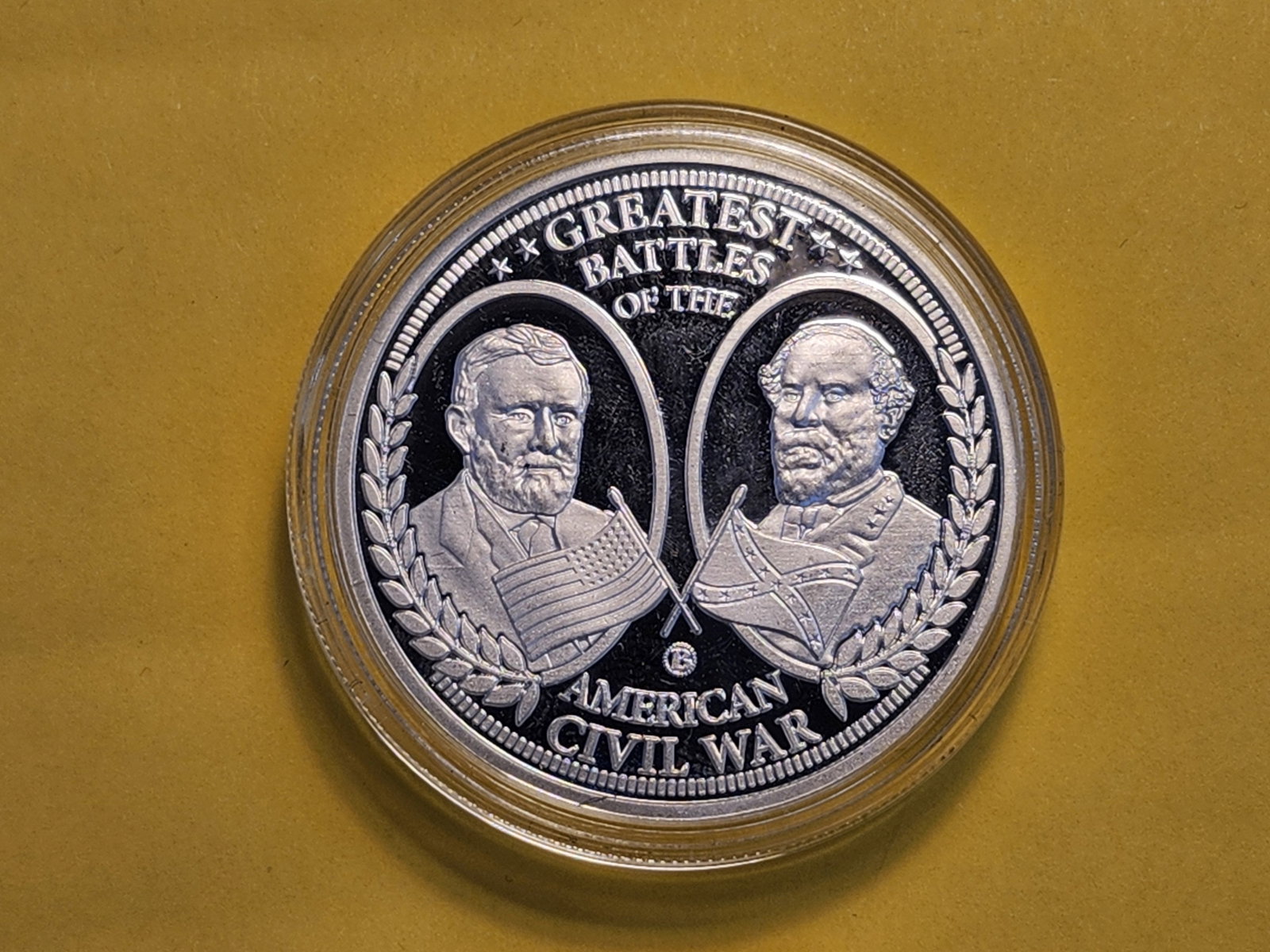 One Troy Ounce .999 Fine Silver Proof Art Round: Greatest Battles of the American Civil War, Battle of Chancellorsville