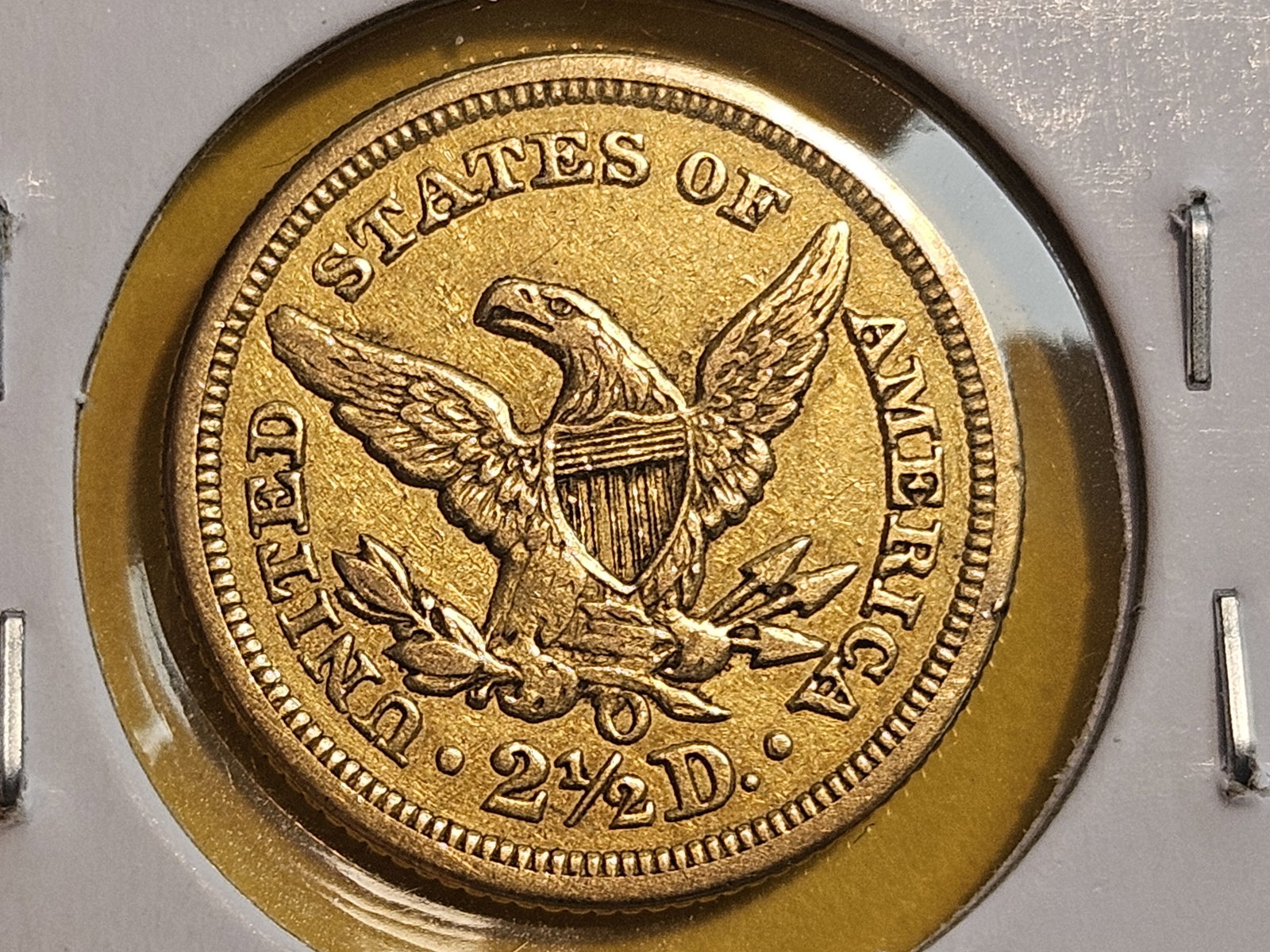 GOLD! Better Date 1852-O Gold Liberty Head $2.5 Dollars in About Uncirculated - 4