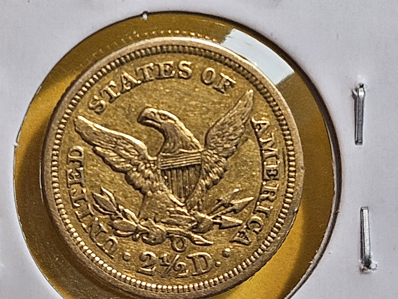GOLD! Better Date 1852-O Gold Liberty Head $2.5 Dollars in About Uncirculated - 5