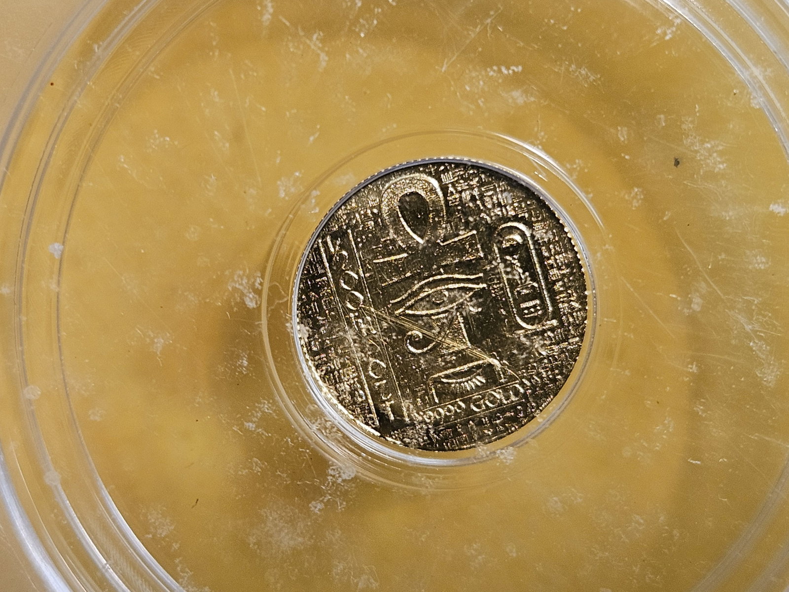 GOLD! Perfect! ICG Egyptian King Tut in Mint State 70 - 4