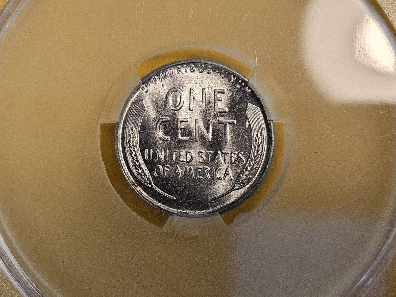 GEM! CACG 1943 Steel Wheat Cent in Mint State 66 - 4