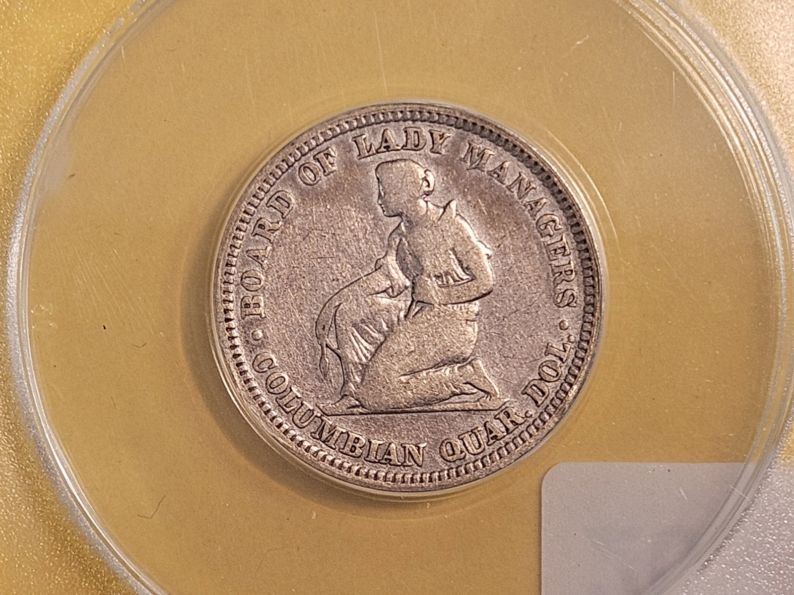 ** RARE ** ANACS 1893 ISABELLA Quarter in Good - 6 - 4