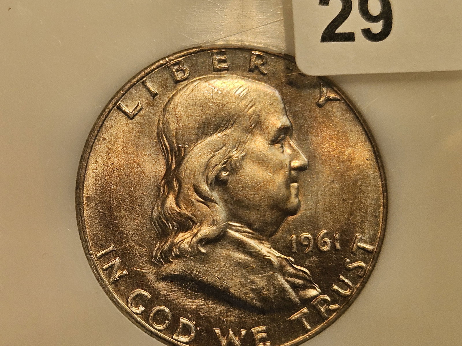 PCI 1961-D Franklin silver Half Dollar in Mint State 60 - 4