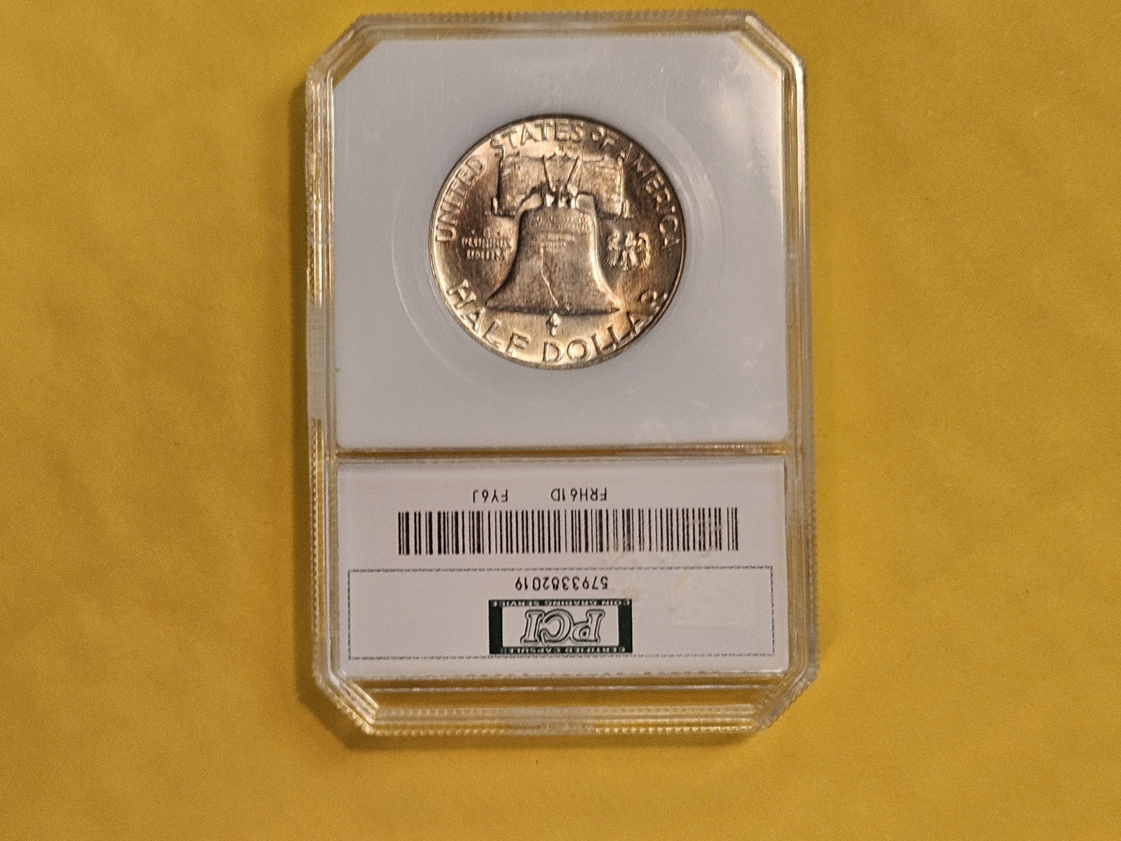 PCI 1961-D Franklin silver Half Dollar in Mint State 60 - 5