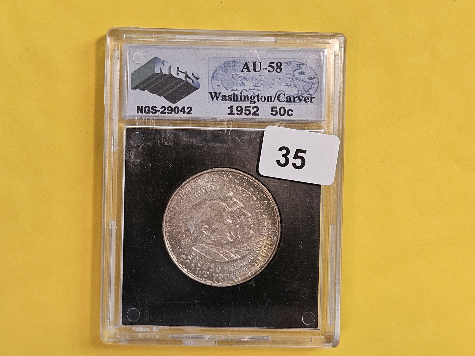 NuGrade 1952 Commemorative Half Dollar in About Uncirculated - 58 - 2