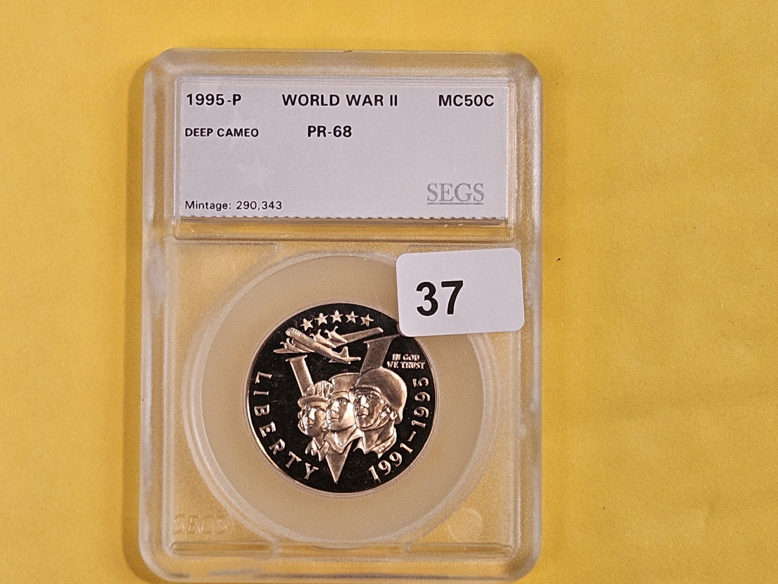 SEGS 1995-P Commemorative Half Dollar in Proof 68 - 2