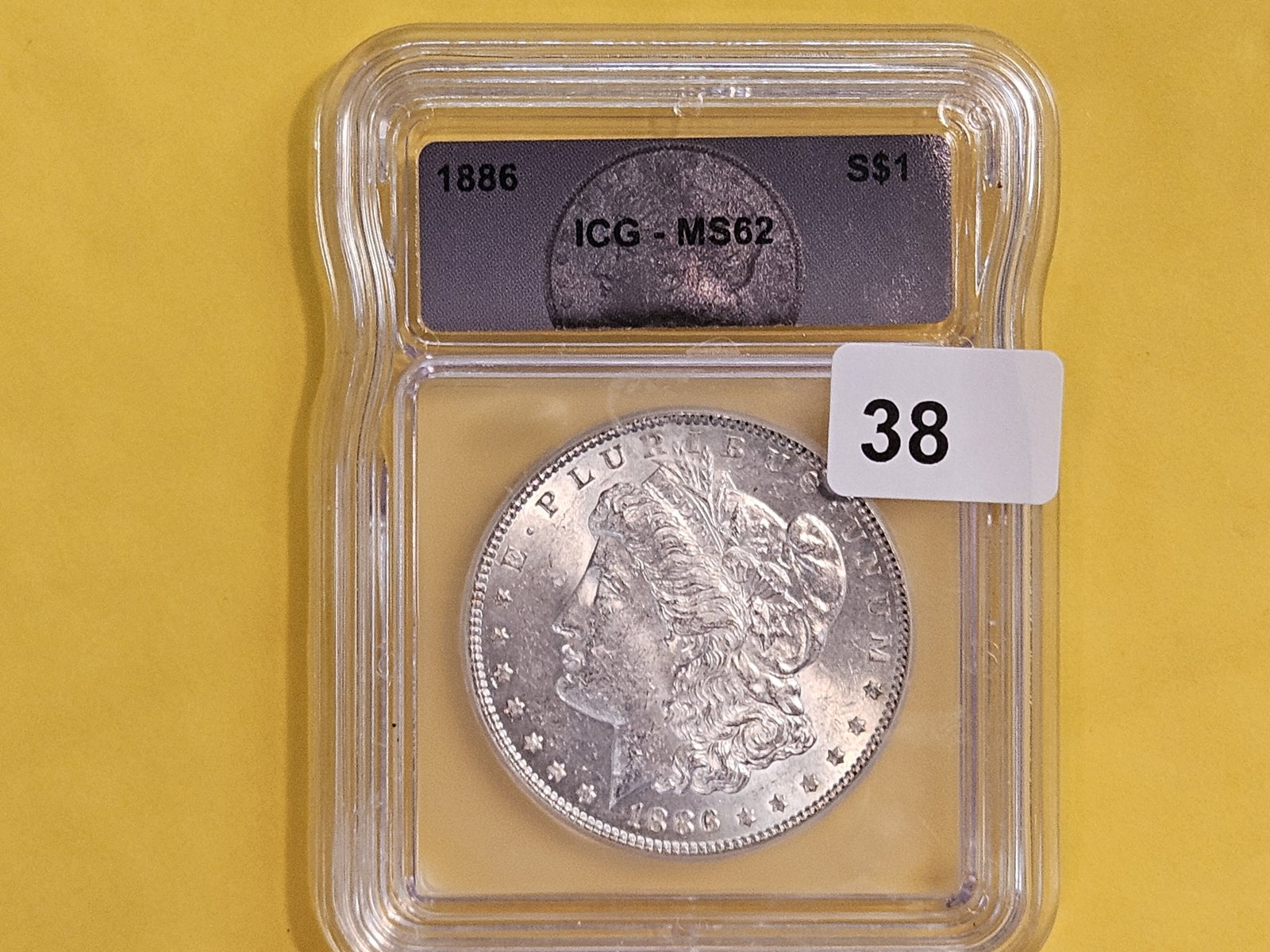 ICG 1886 Morgan Dollar in Mint State 62 - 2