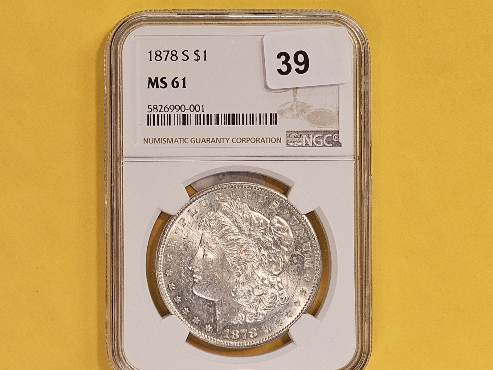 NGC 1878-S Morgan Dollar in Mint State 61 - 2