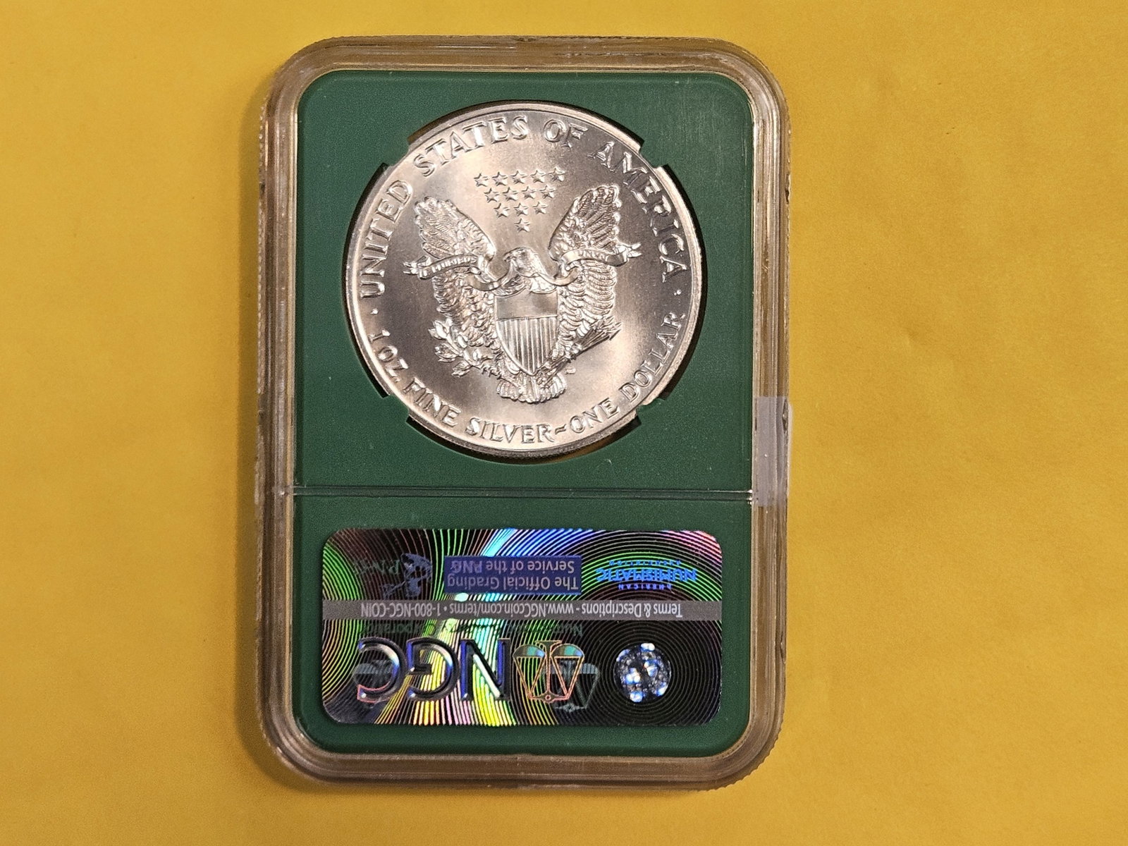 NGC 1989 American Silver Eagle in Mint State 69 - 2