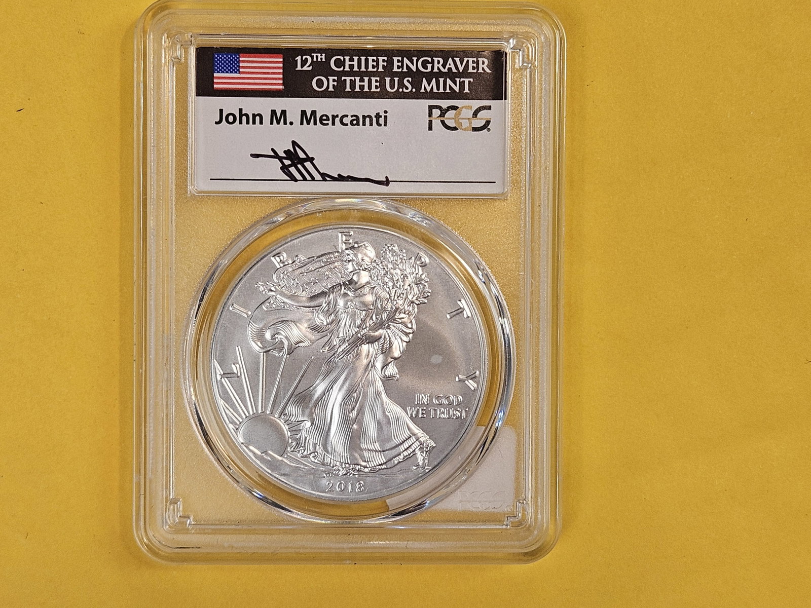 PERFECT! PCGS 2018-W American Silver Eagle in Specimen 70 - 2