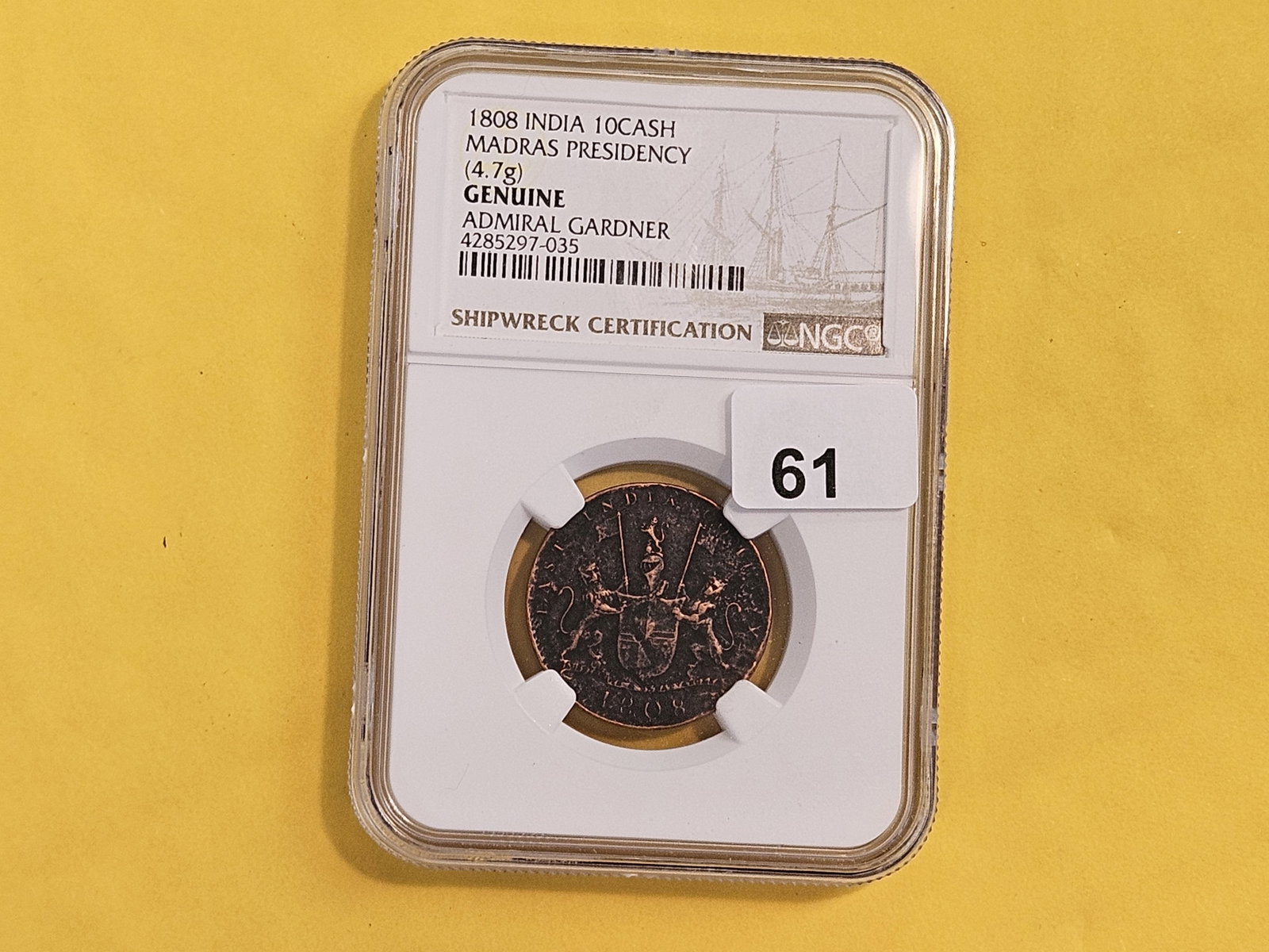 NGC 1808 East India Company 10 cash - 2