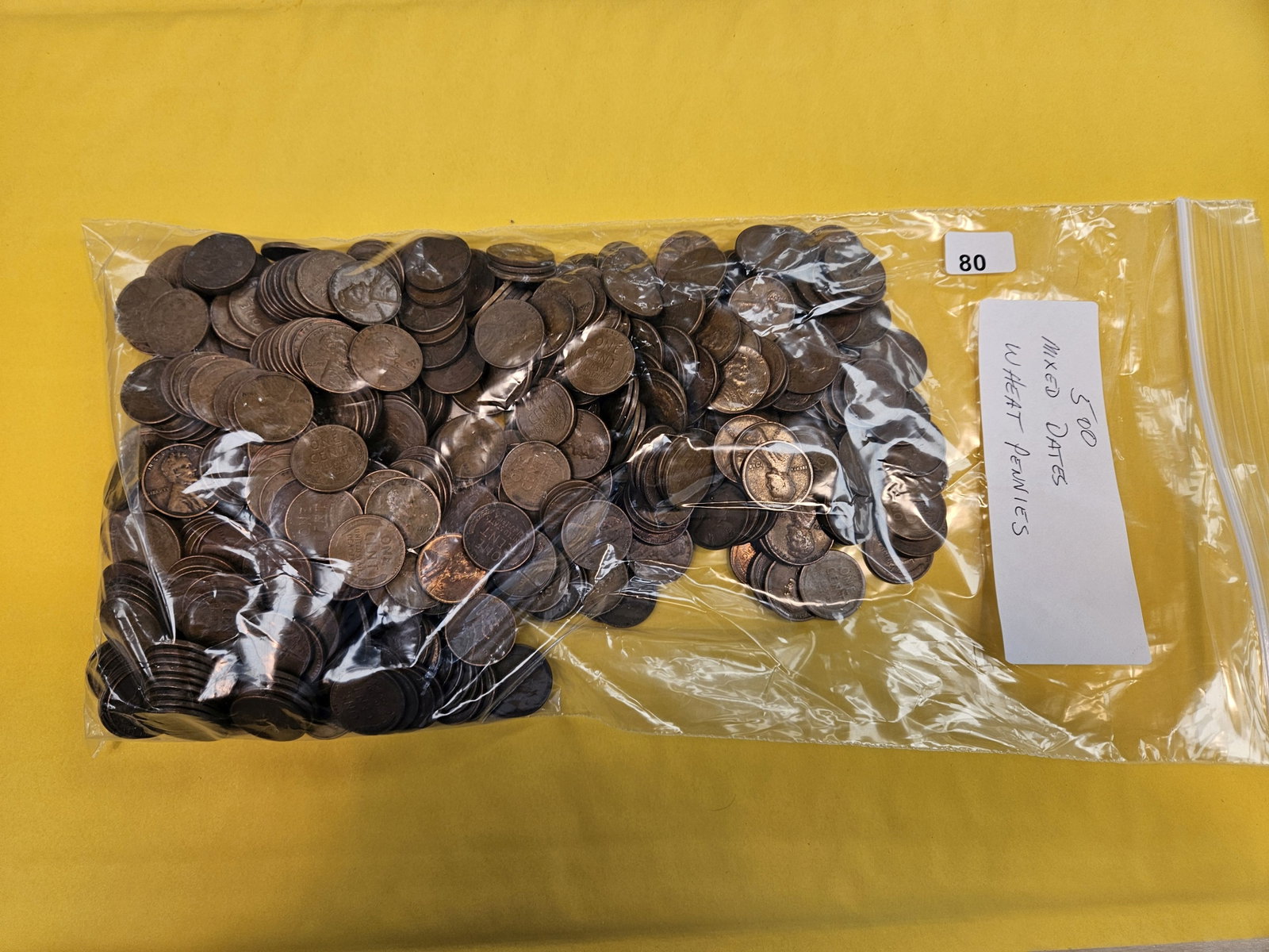 FIVE HUNDRED Wheat cents (1 of 1)