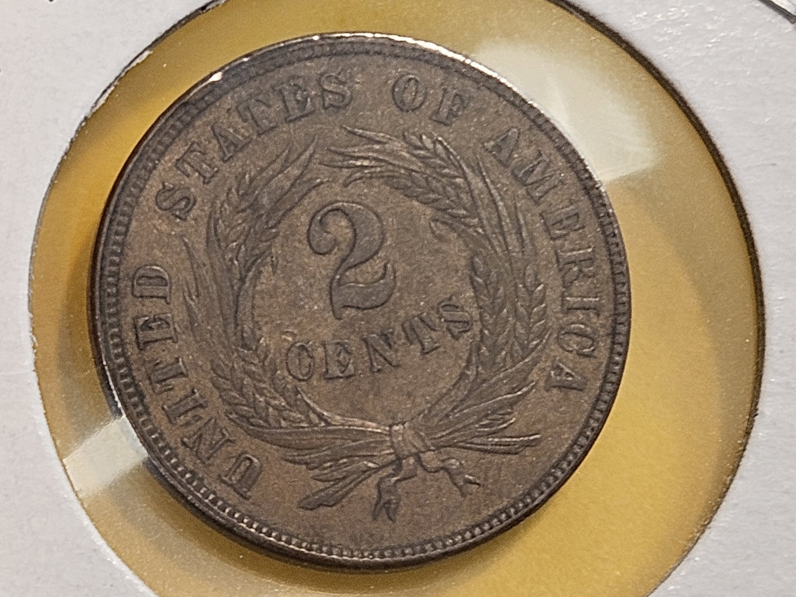 ** Very Choice Uncirculated 1866 Two Cent piece - 7