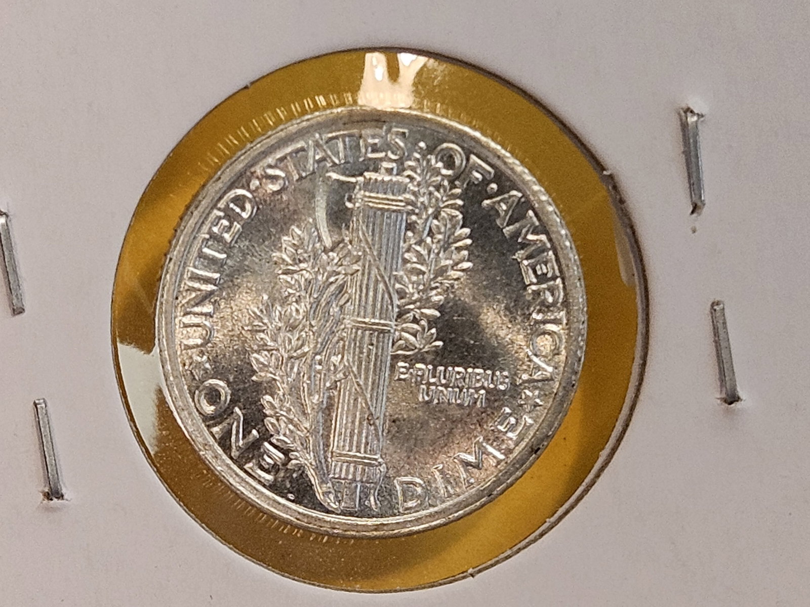 * GEM Brilliant Uncirculated 1916 Mercury Dime FSB - 7