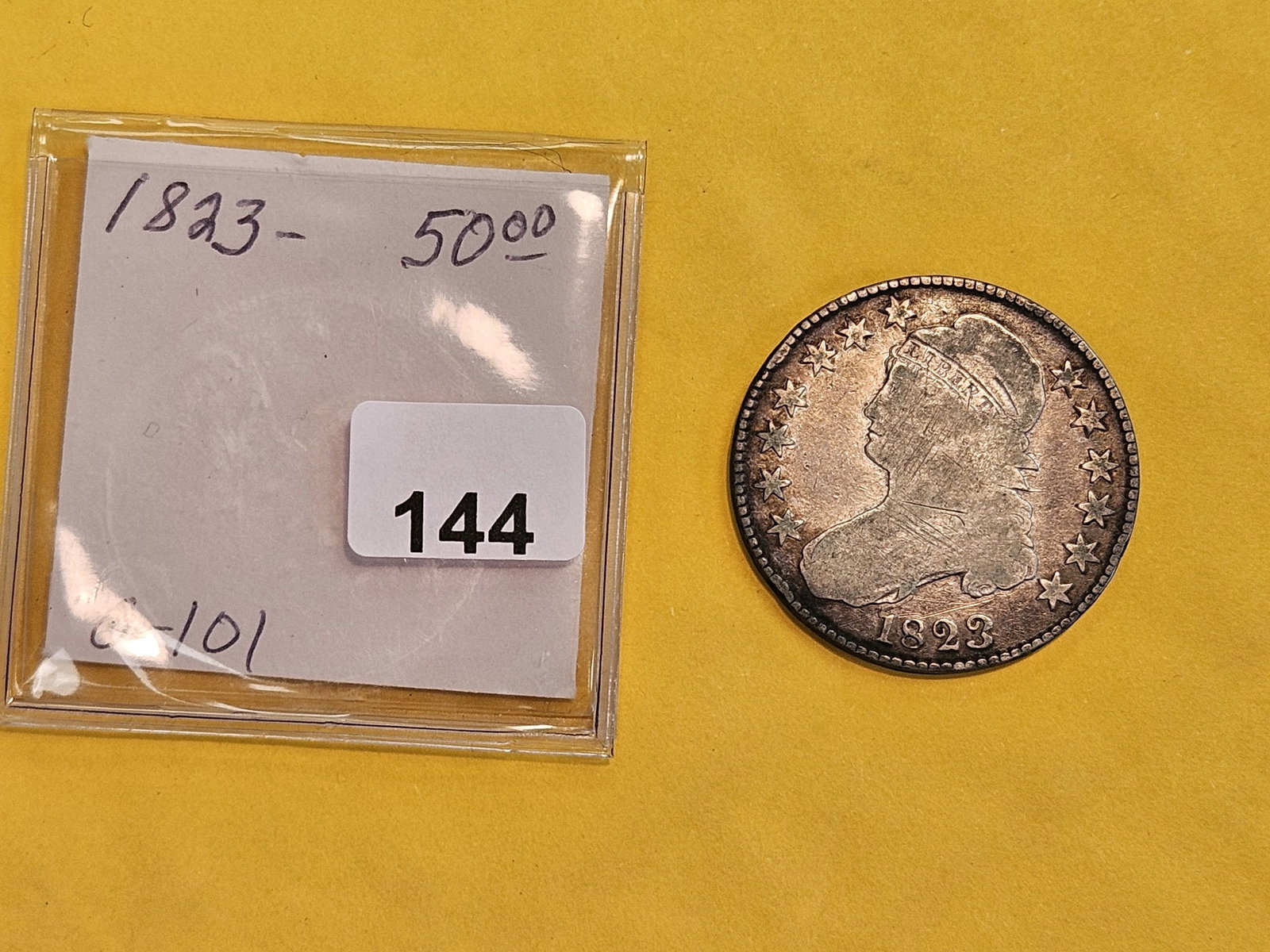 1823 Capped Bust Half Dollar in Very Good plus - 2