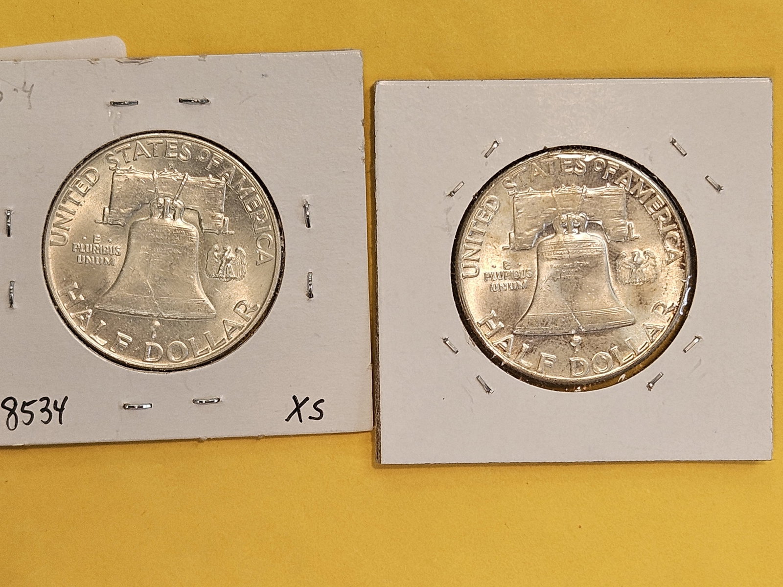 Two Brilliant Uncirculated Plus Franklin silver Half Dollars - 4