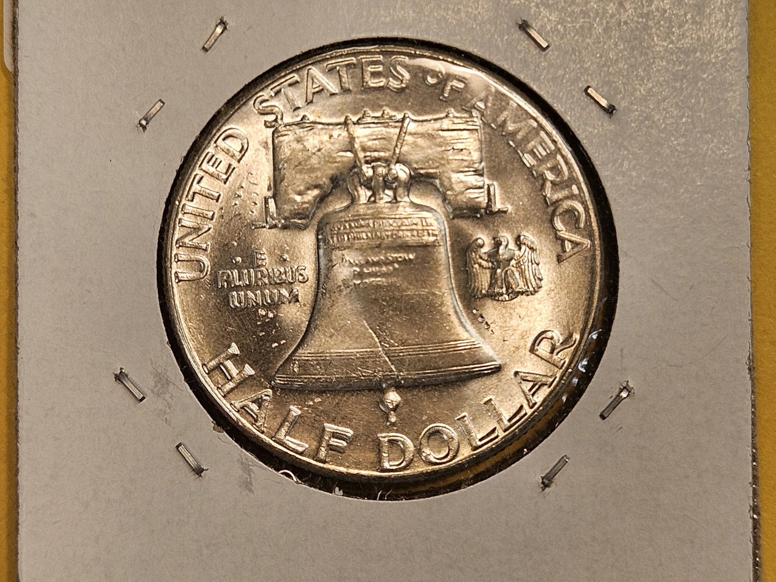 Choice Brilliant Uncirculated 1958 Franklin Half Dollar - 3