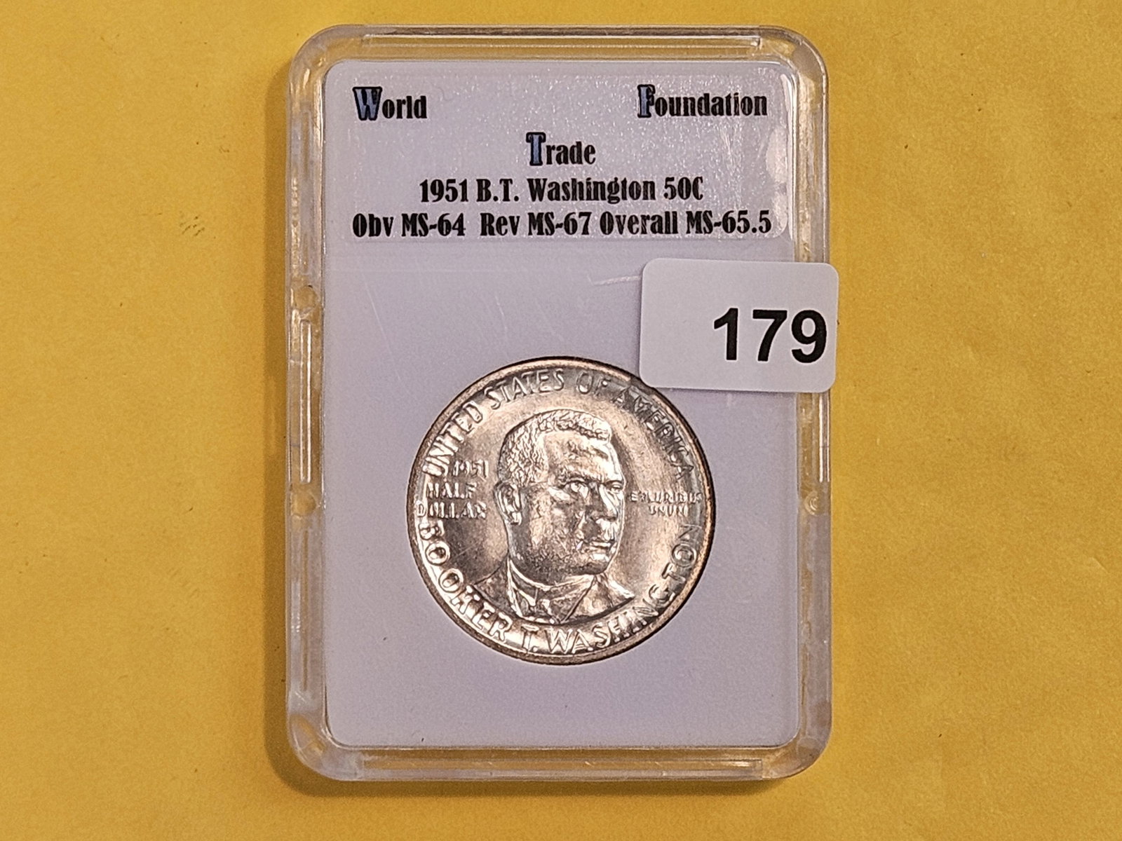 GEM Brilliant Uncirculated 1951 Commemorative silver Half Dollar - 2