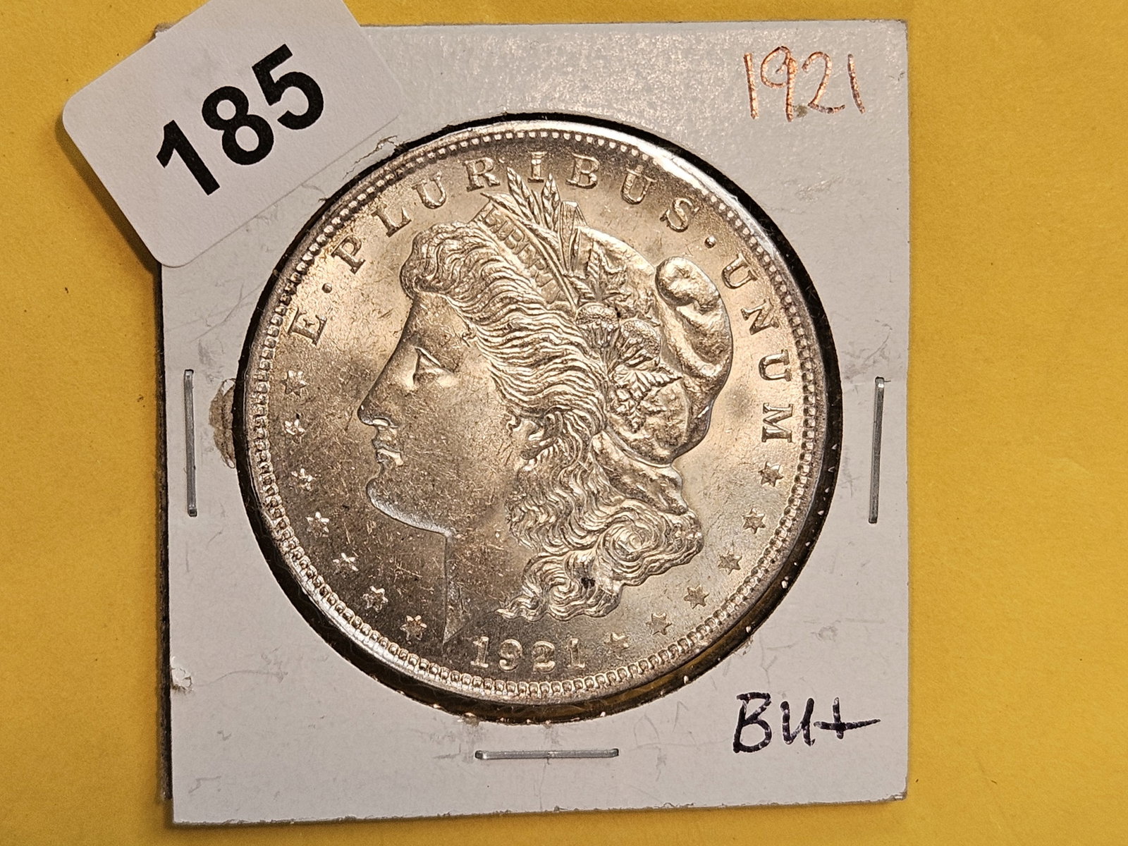 Brilliant Uncirculated 1921 Morgan silver Dollar - 2