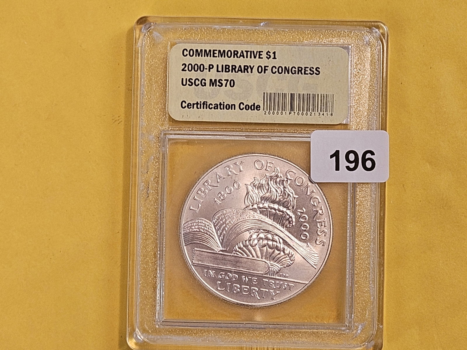 GEM Brilliant Uncirculated plus 2000 Commemorative Silver Dollar - 2