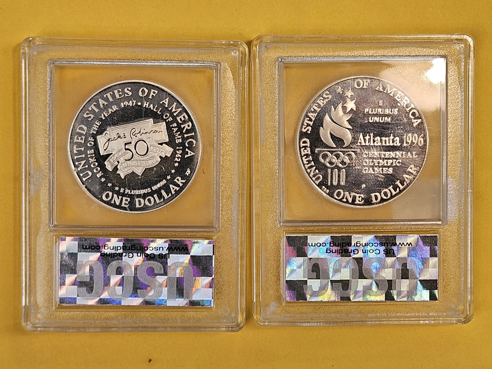 Two GEM Proof Deep Cameo Commemorative Silver Dollars - 2