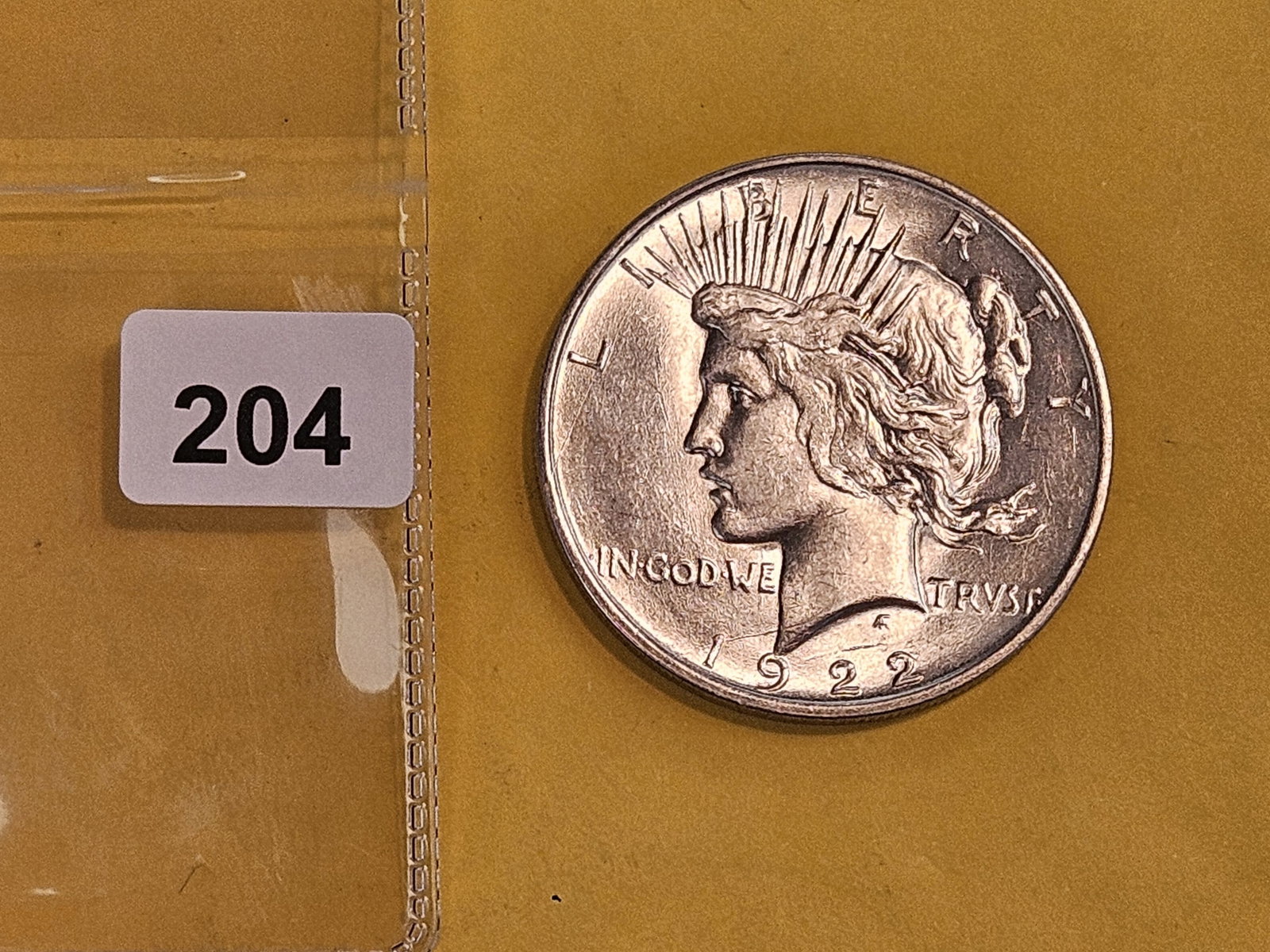 Brilliant Uncirculated plus 1922-D Peace Silver Dollar - 2