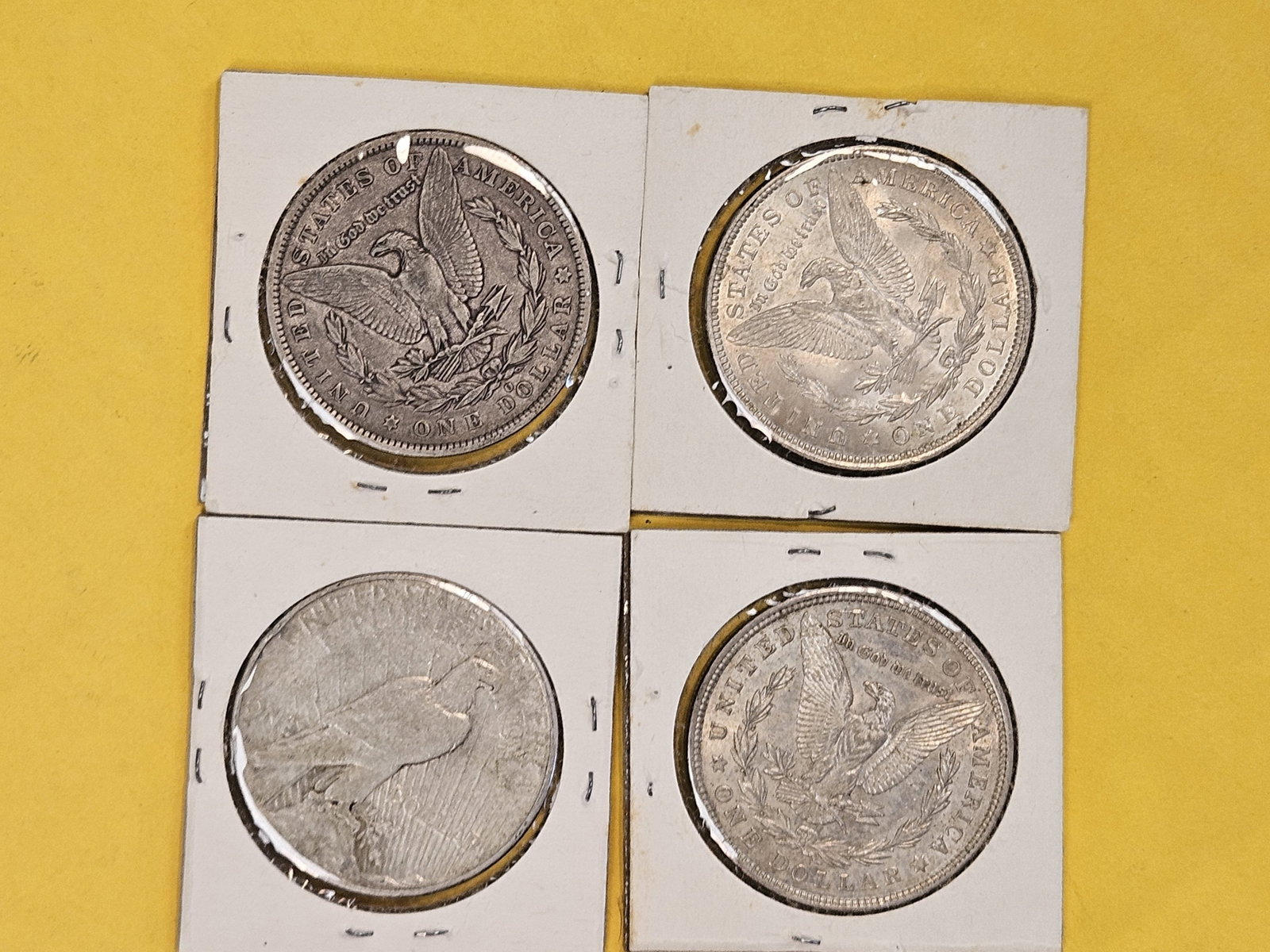 Four mixed silver Dollars - 2