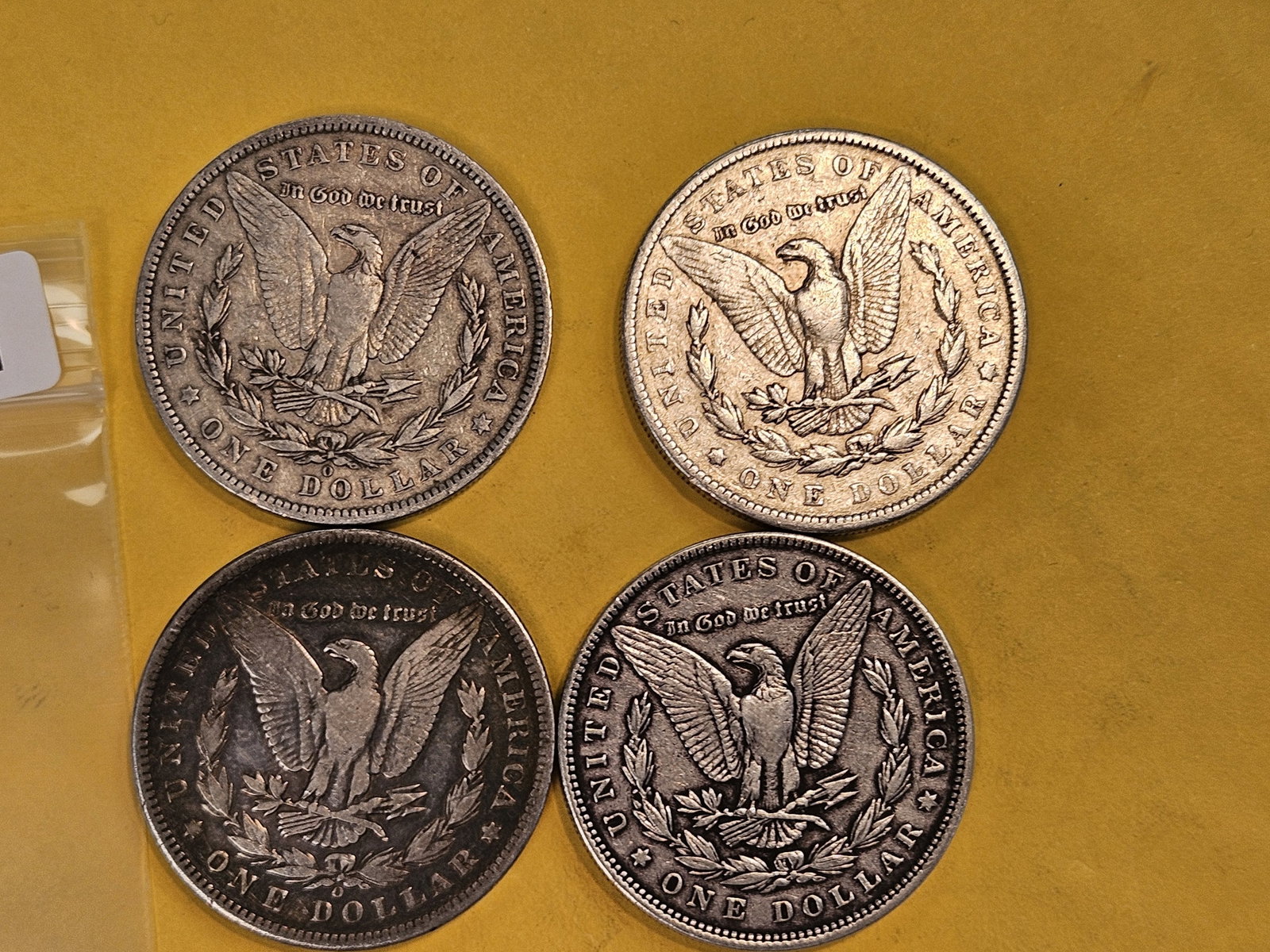 Four Morgan Silver Dollars - 2