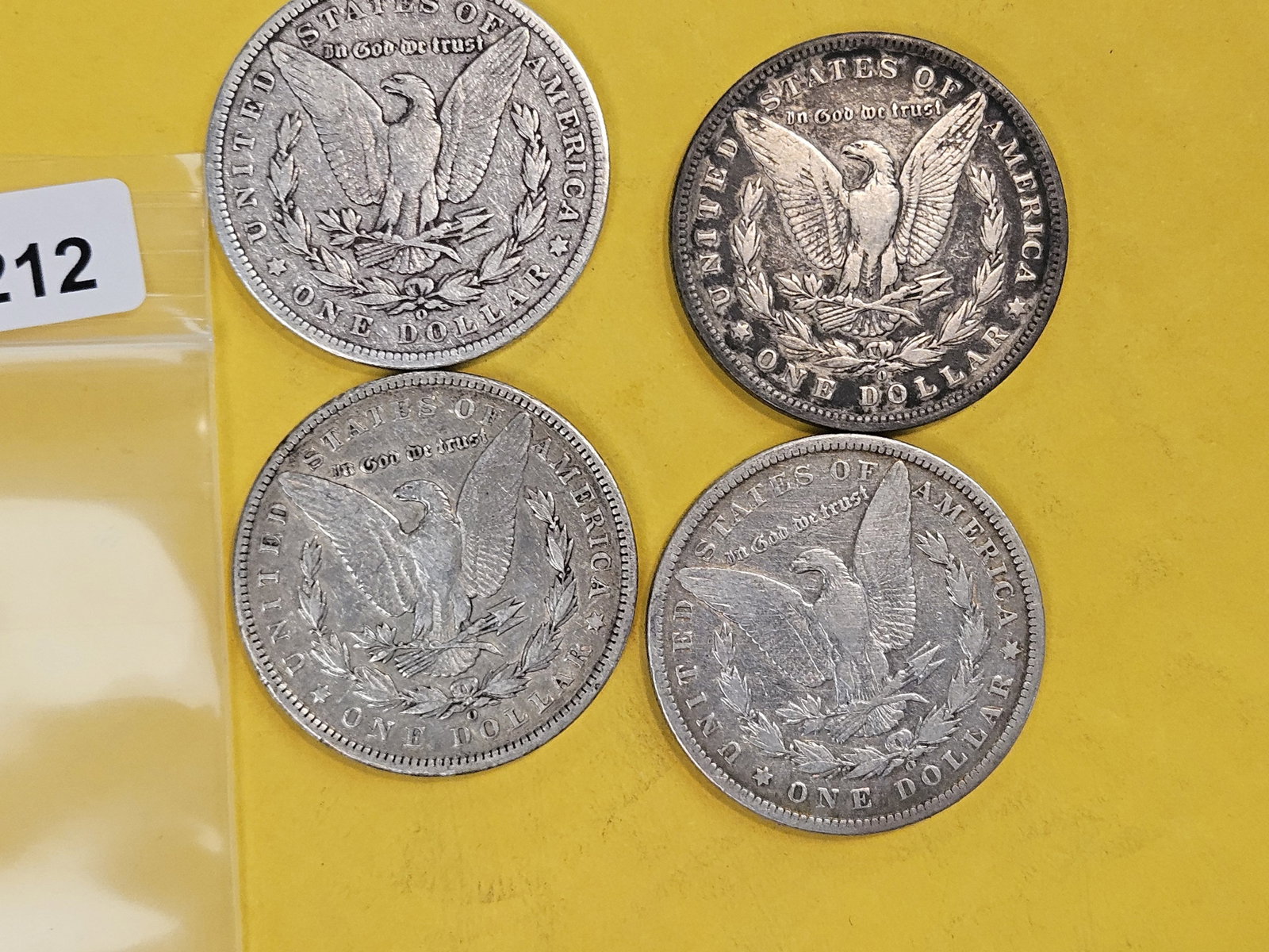 Four Morgan Silver Dollars - 2